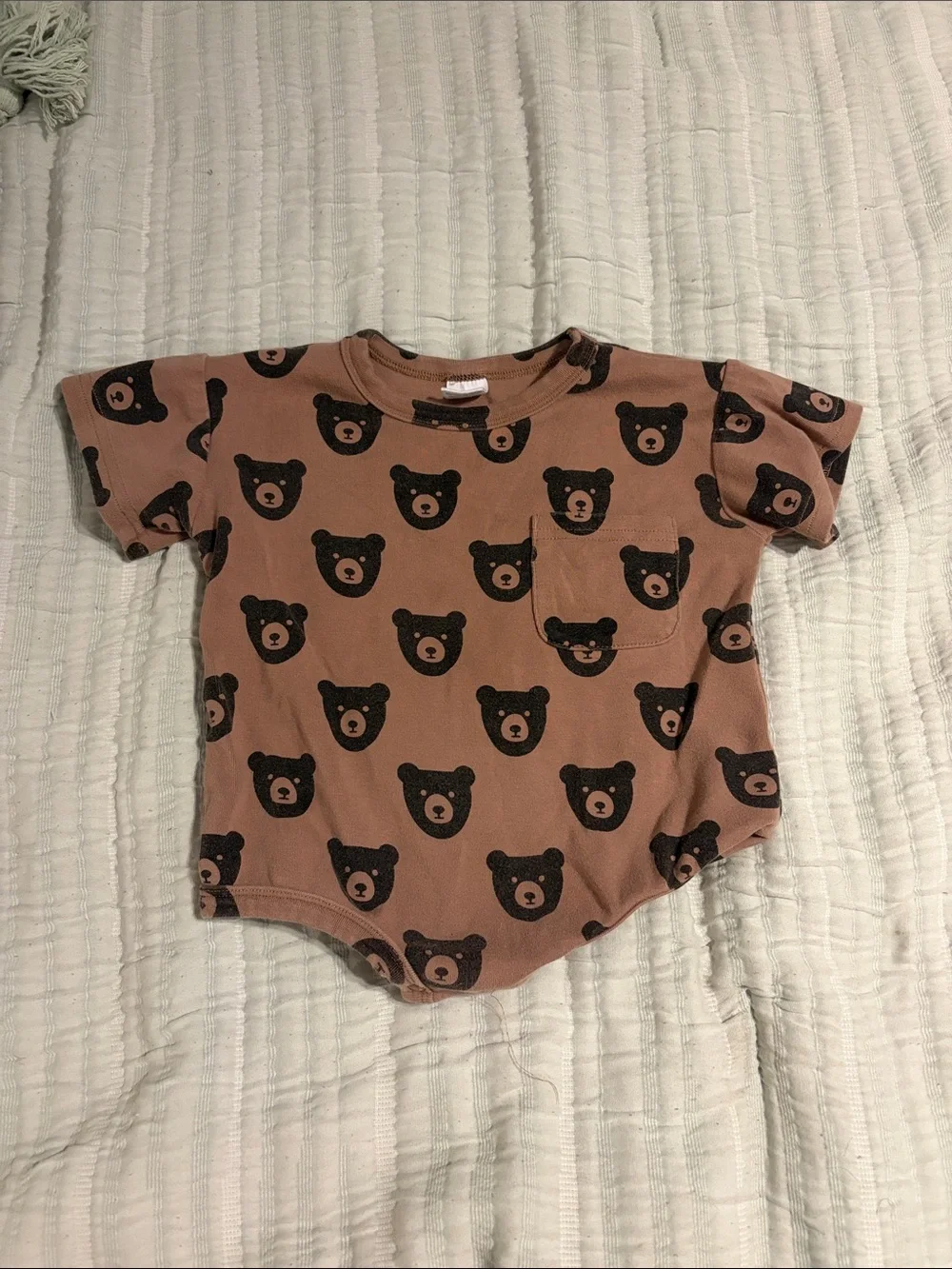 Little One Shop Brown Bear Bubble Onesie